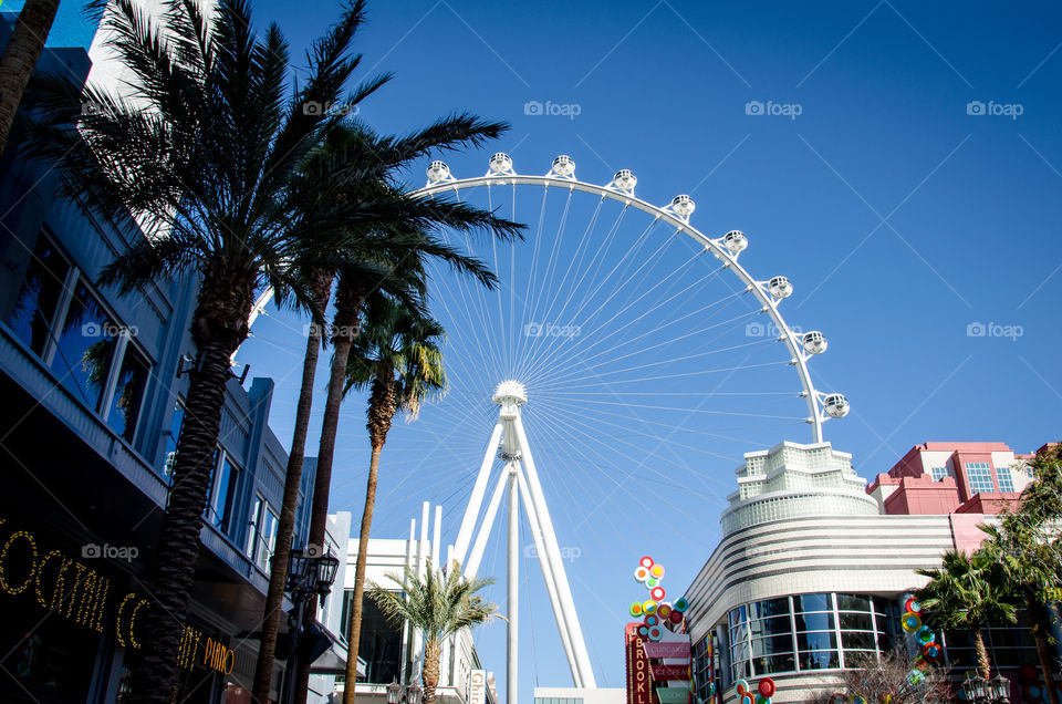 High Roller Las Vegas as seen from LINQ Promenade, Las Vegas, Nevada, USA