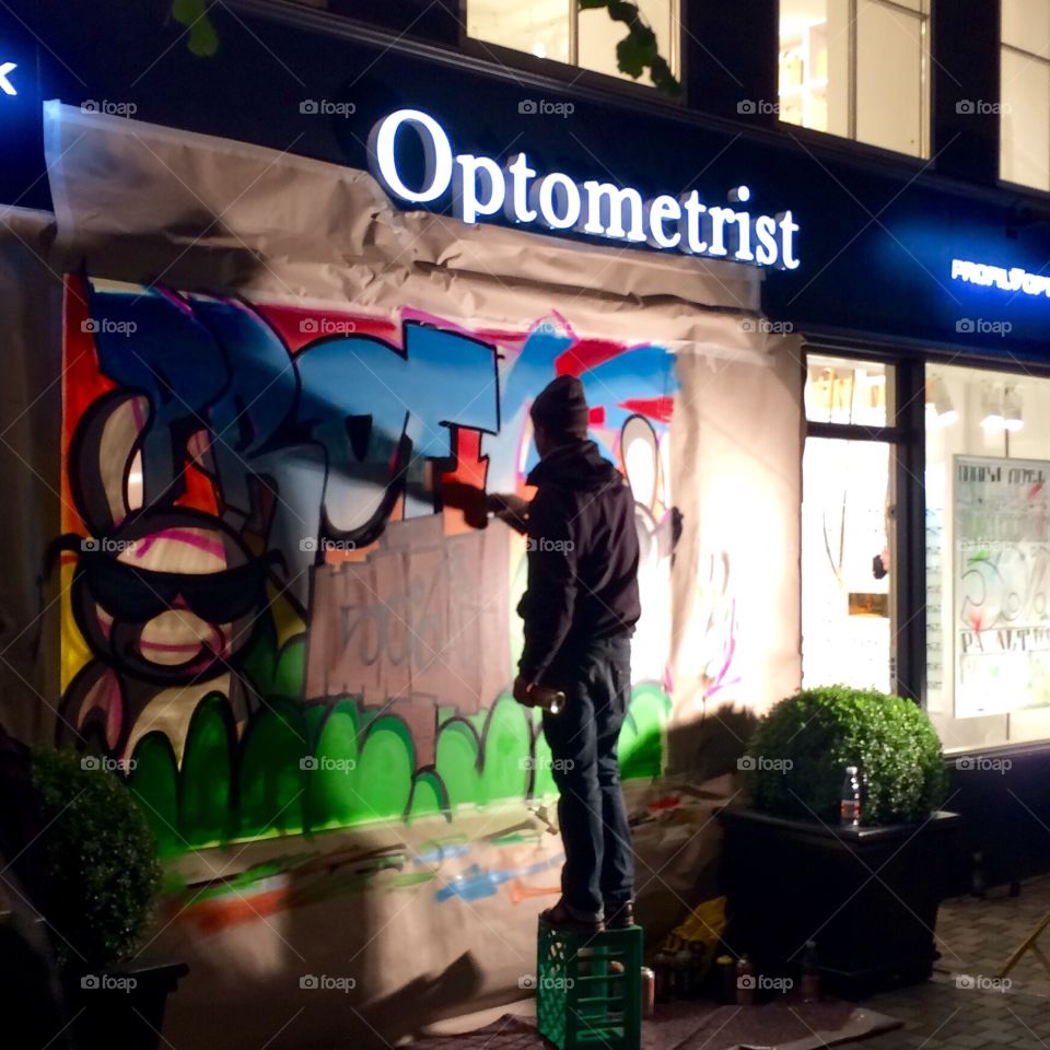 Graffiti Copenhagen . Copenhagen culture night 9 oct 2015