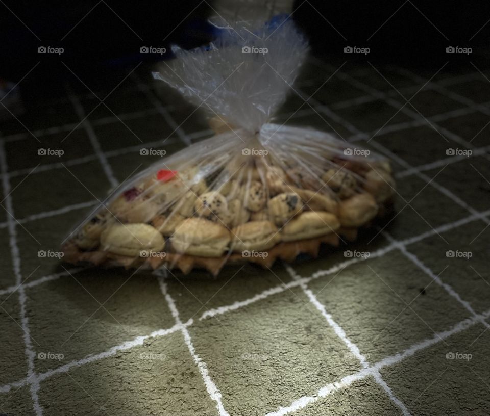 Mixed pastries with soft drink