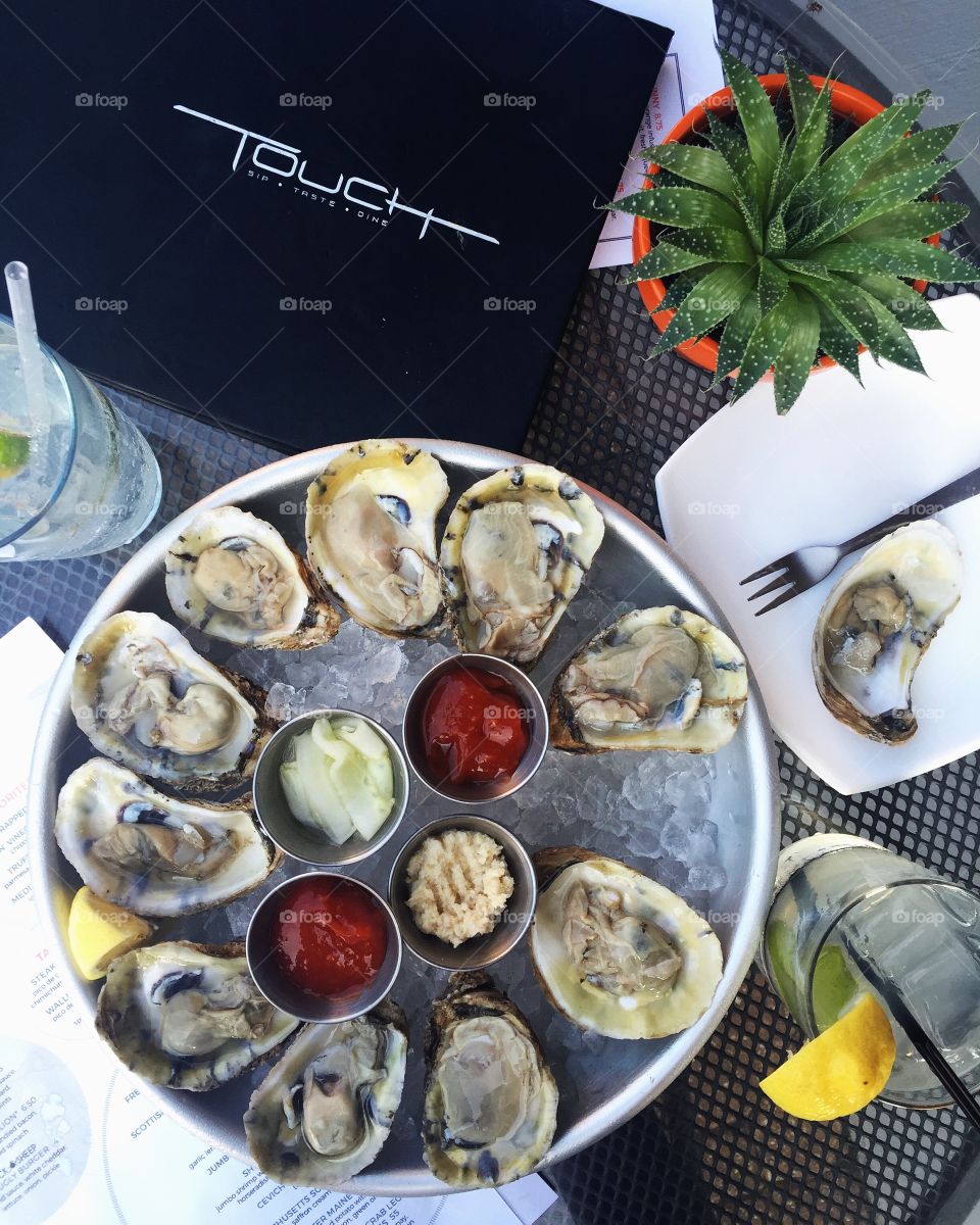 Oysters are the perfect happy hour companion!