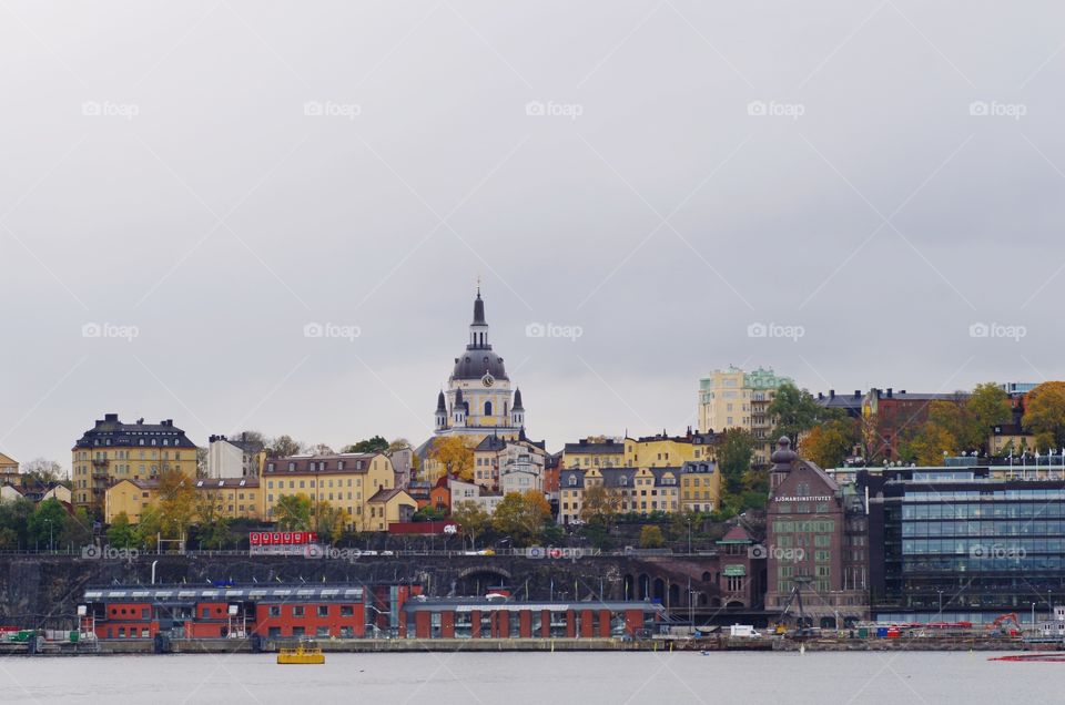 Beautiful image of the old town in Stockholm Sweden.