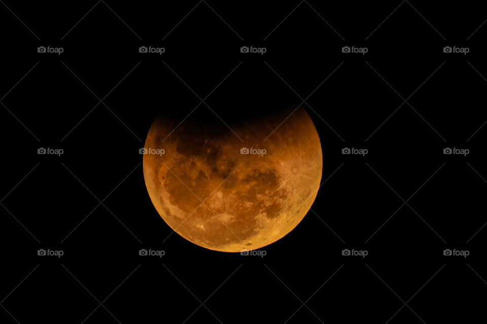 The Moon during the eclipse