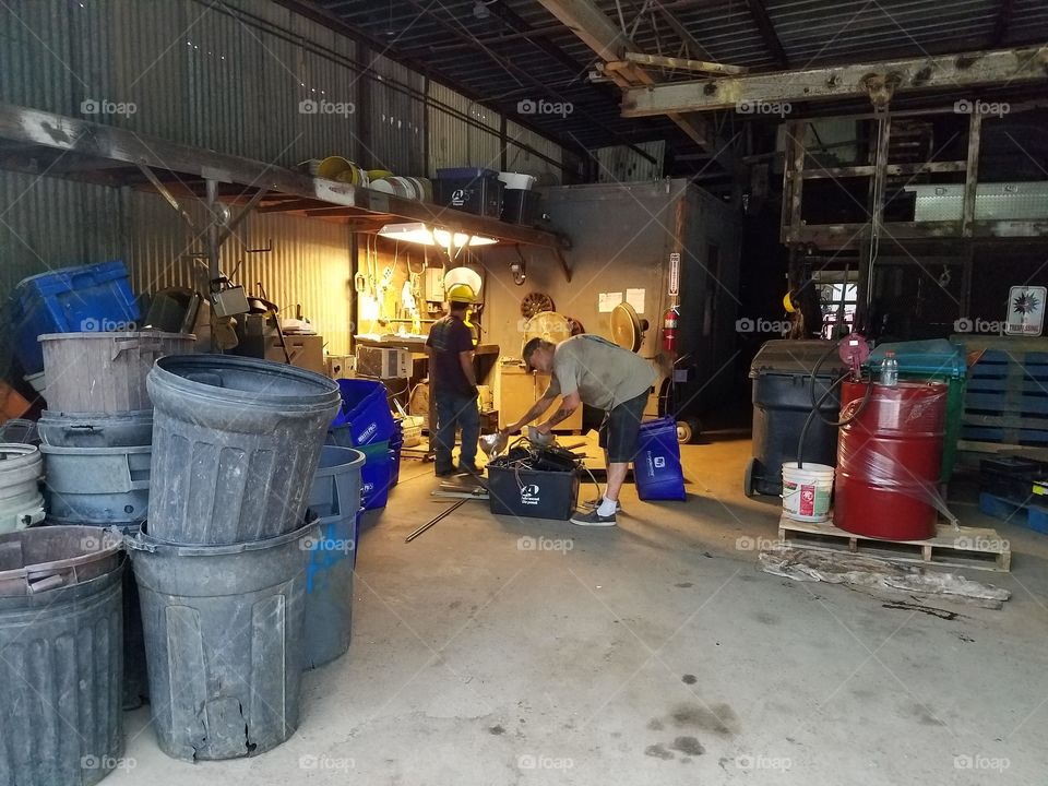recycling worker