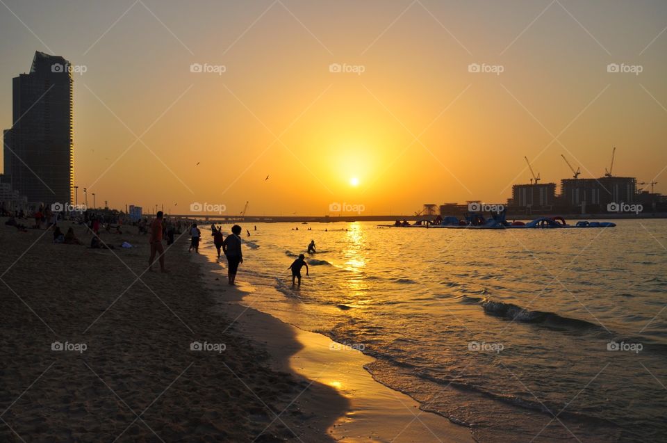 Sunset, Beach, Water, Dawn, Sea