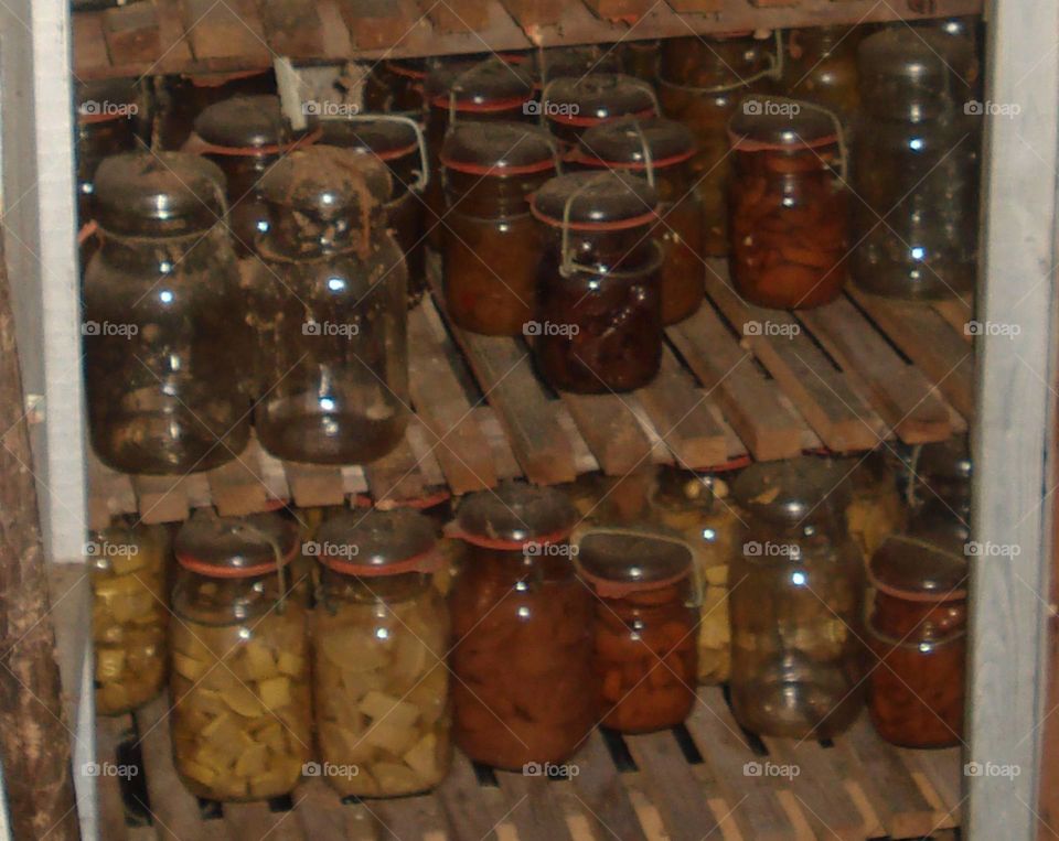 Old canning jars