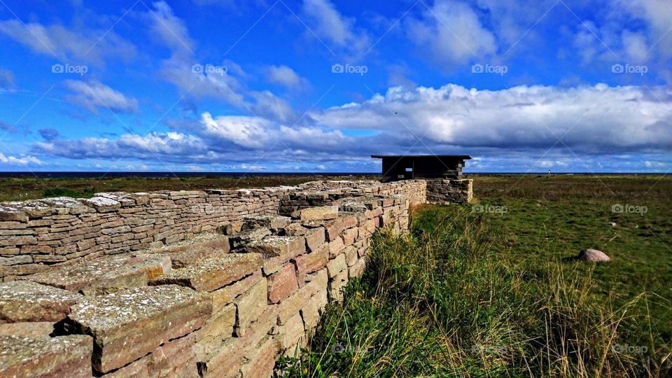 Wall on field 