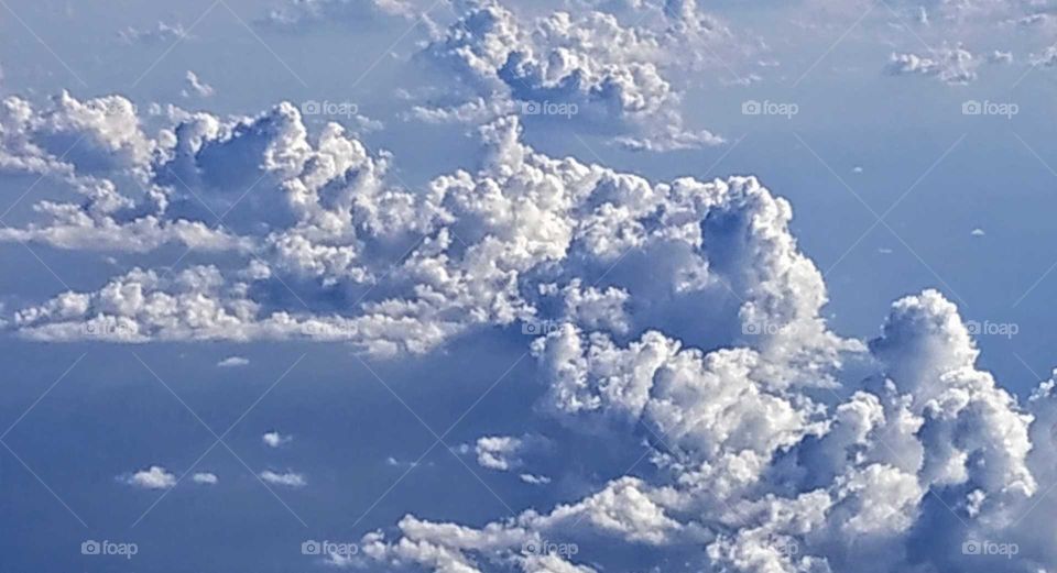 Into the clouds ... (Aerial photography, summer, 2018).