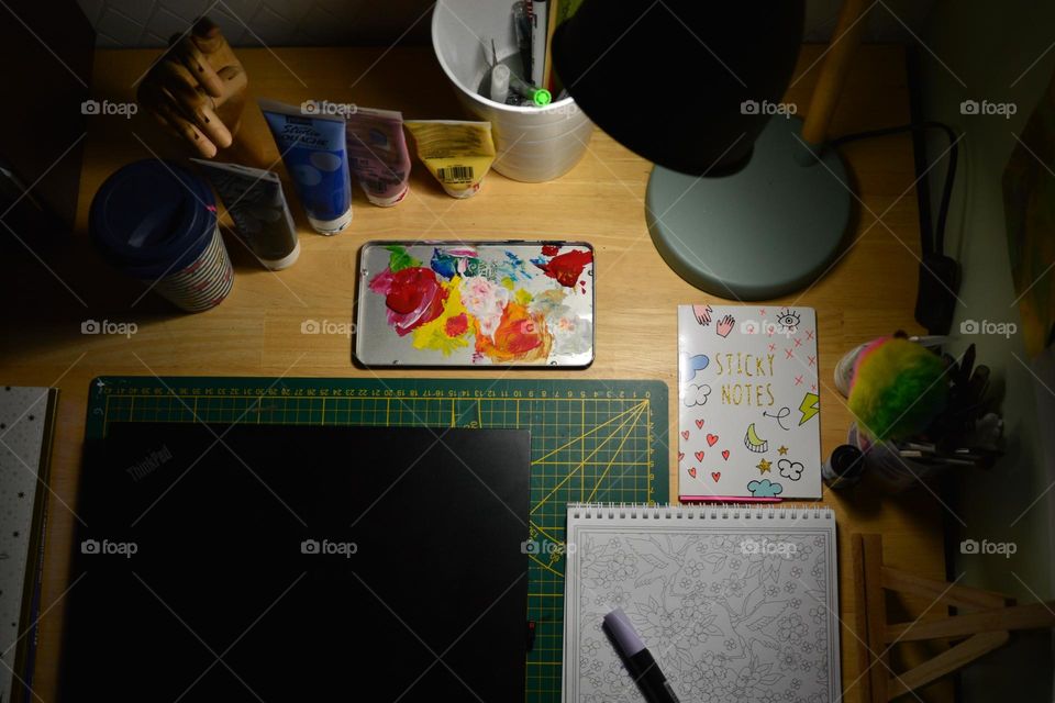 a beautiful and inspiring office to create and learn