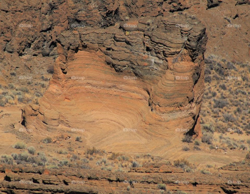 ancient volcano in eastern Oregon