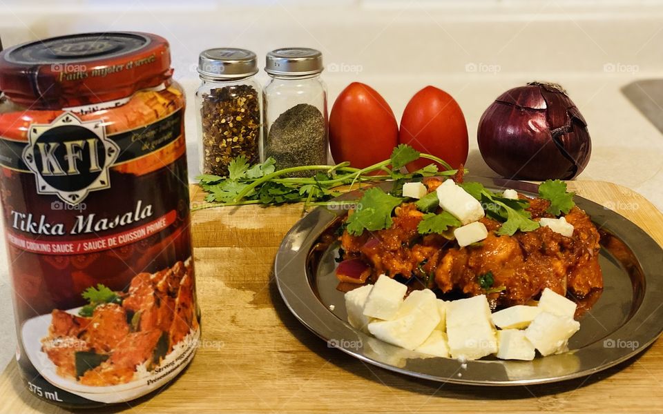 Made by home paneer tikka masala🍅