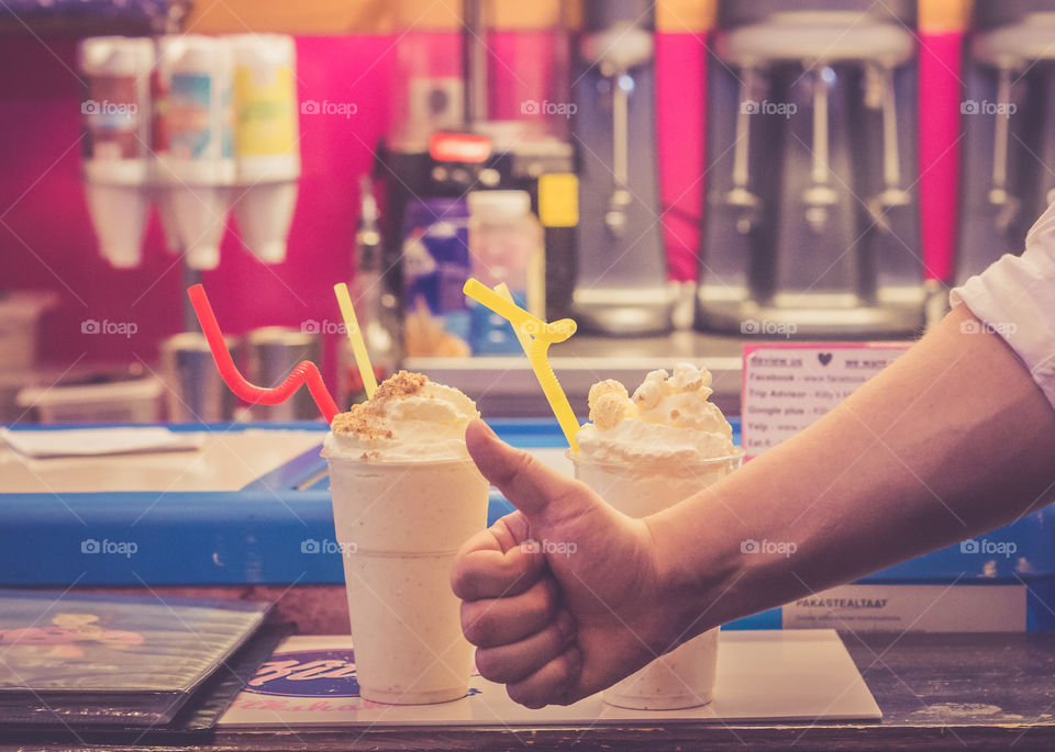 Photographed at Kitty's Milkshake Bar, Helsinki.