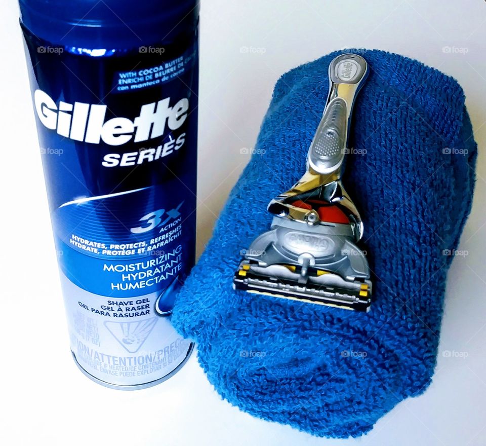 Gillette shaving routine