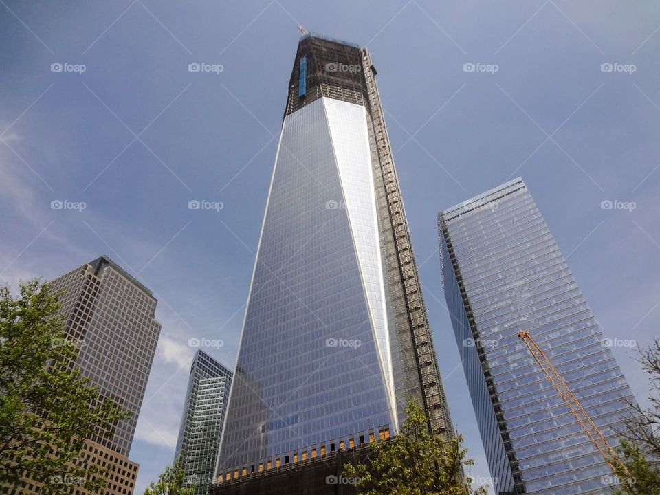 Freedom Tower and Blue Sky