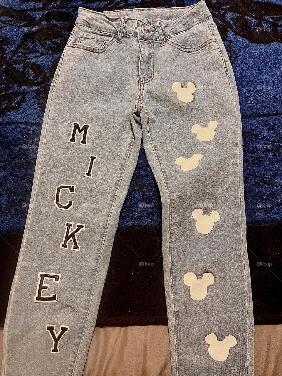 Mickey Mouse jeans for Disneyland 