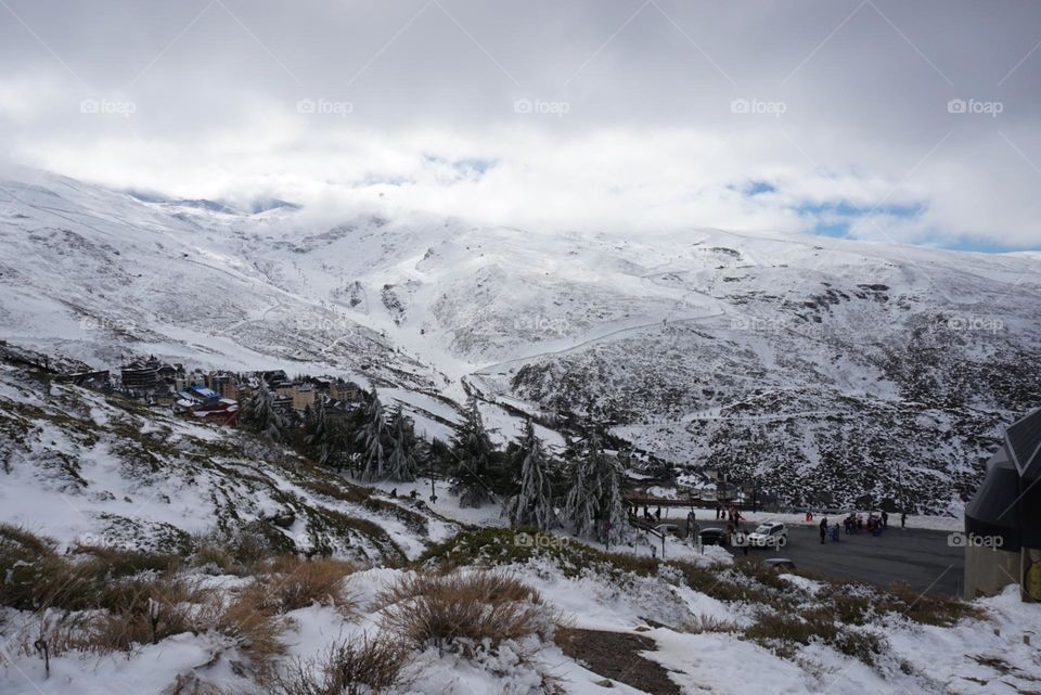 Snow#mountains#view#winter