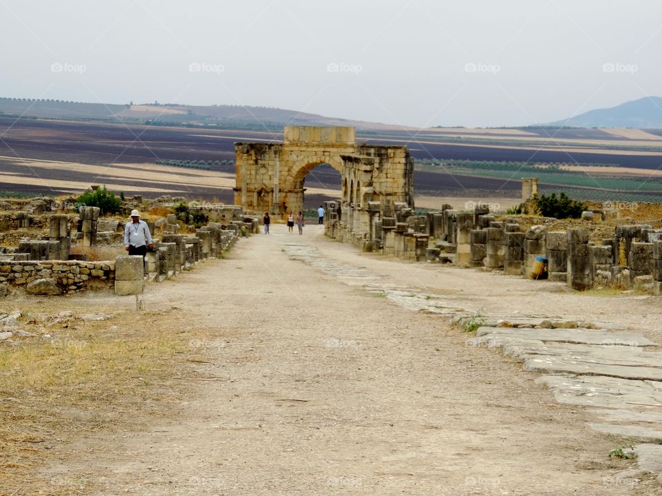 Roman ruins in Morocco 