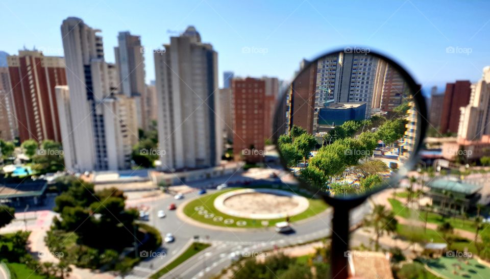 City#trees#lens#buildings#circle#nature