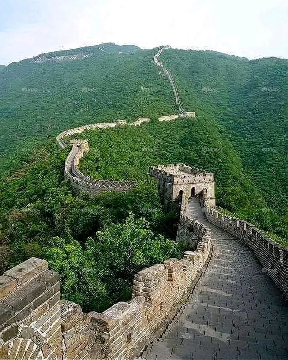 Glory be to God, the magnificent and picturesque view and the natural green trees are a view that is nothing more wonderful than it