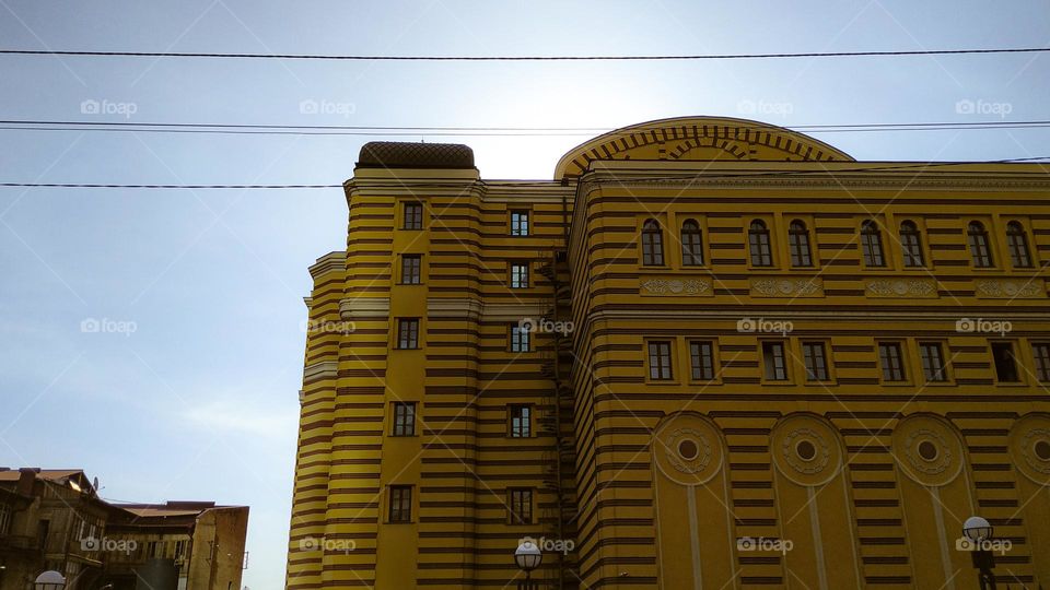 modern architecture fall colored