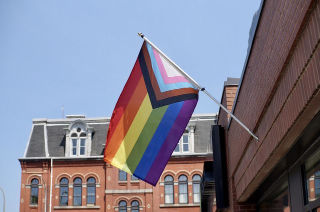 The rainbow flag itself.