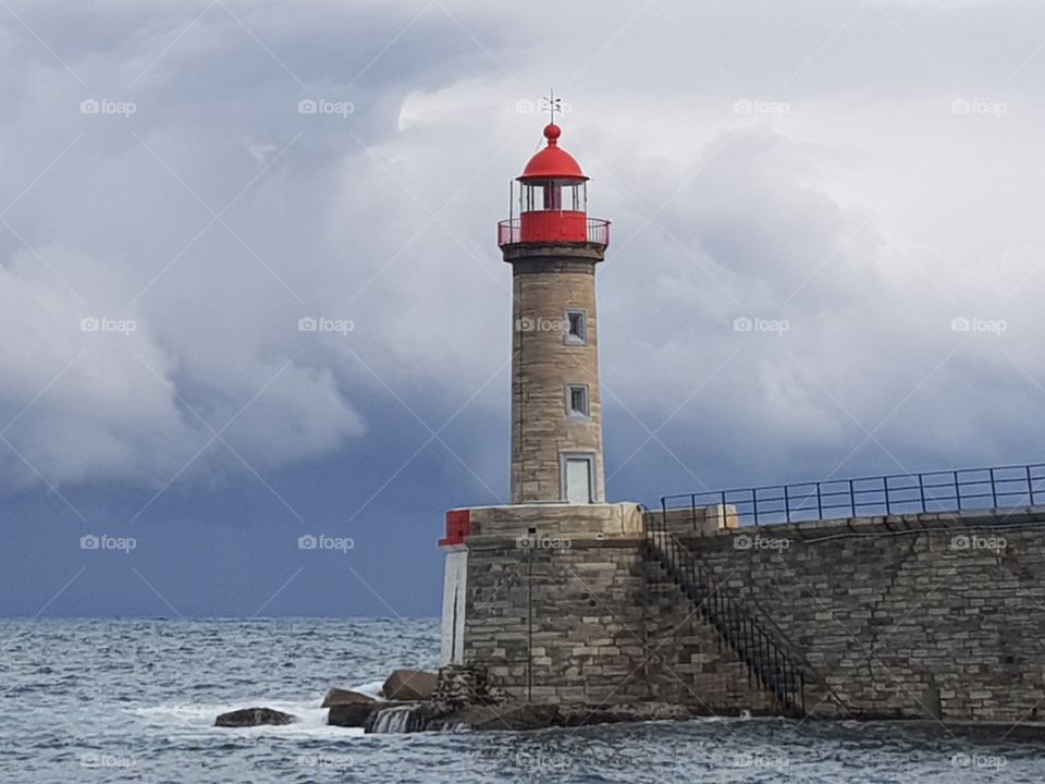 Lighthouse, Water, Sea, No Person, Nautical