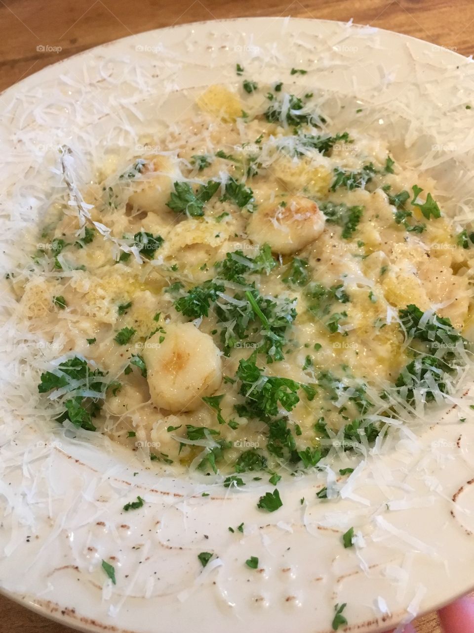 A plate of risotto