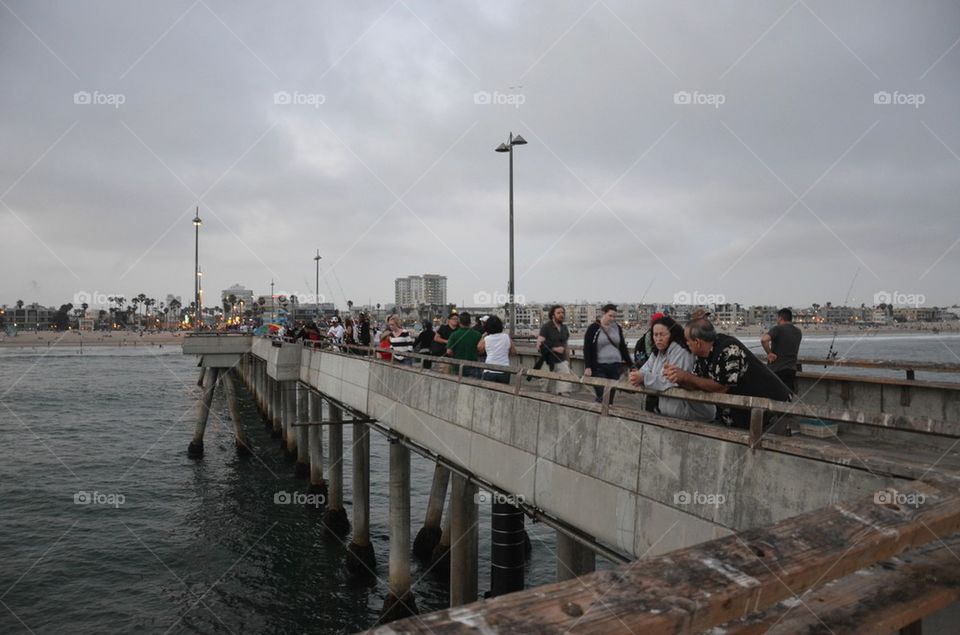 Beautiful Bridge and crowd