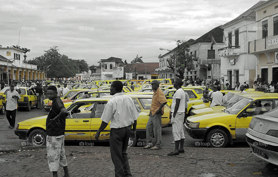 Taxi Rank in São Tomé 