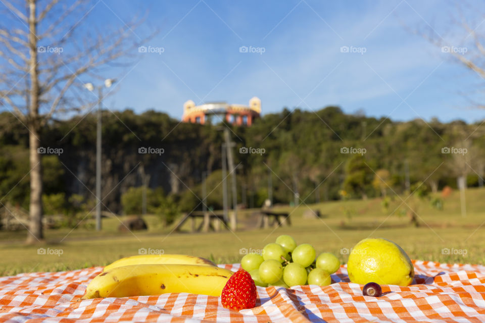 Unique Brazilian Fruits - Tangua park in Curitiba Parana Brazil.