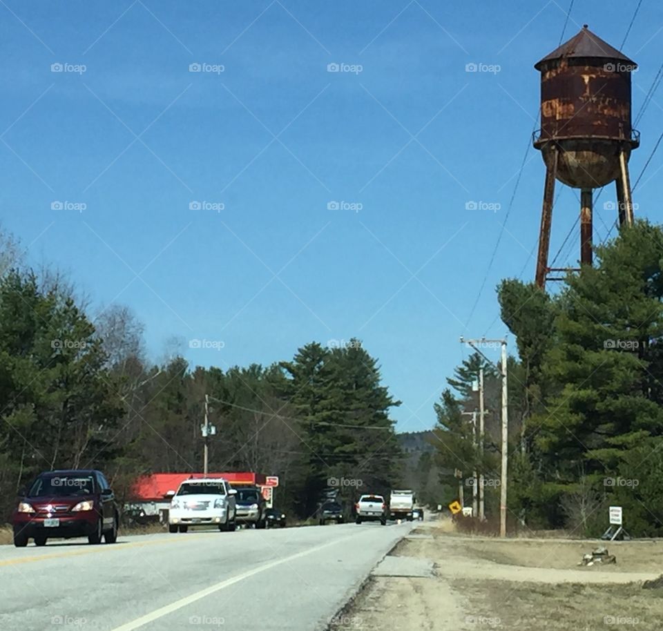 Water Tower in mid Coast Maine