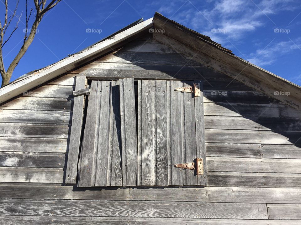 Shed Loft Door - Exterior