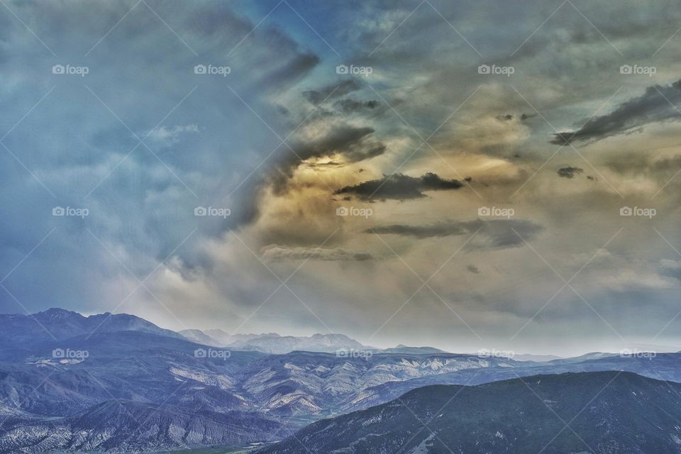 sunset of cloudi time