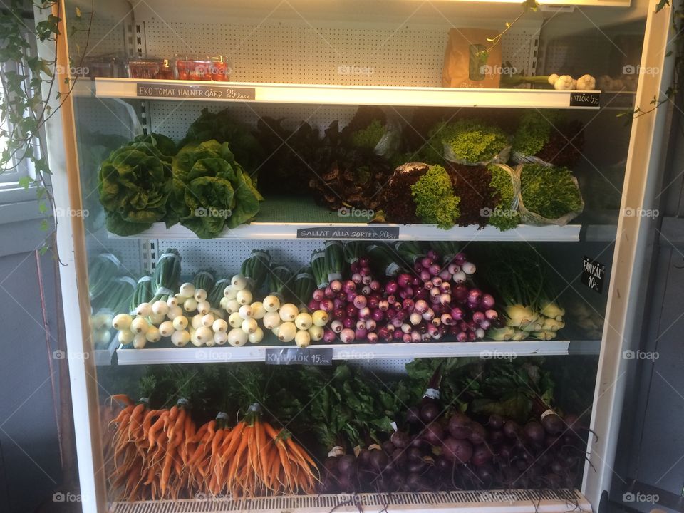 Organic vegetable shop