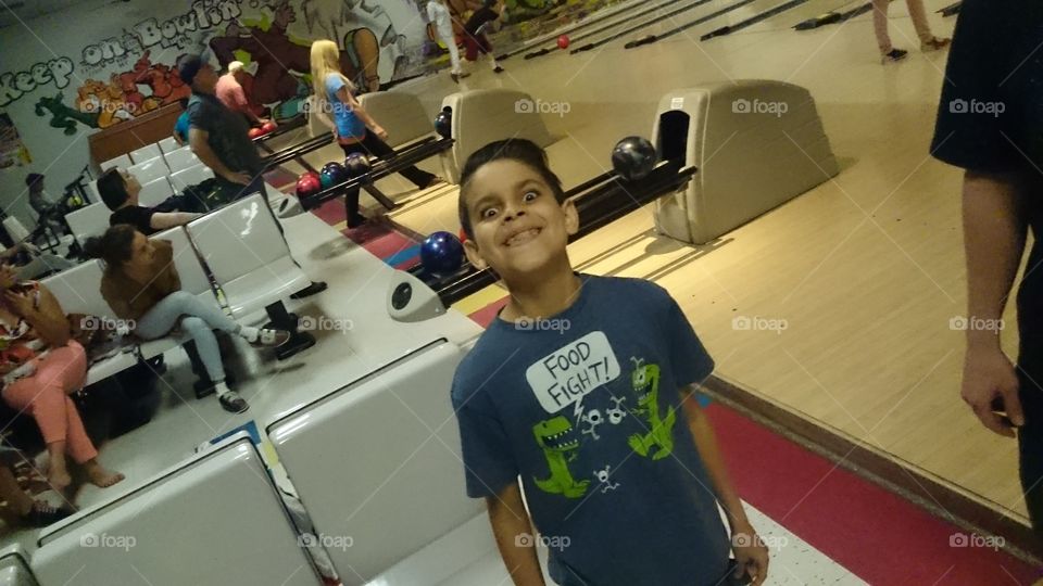 James at the bowling alley
