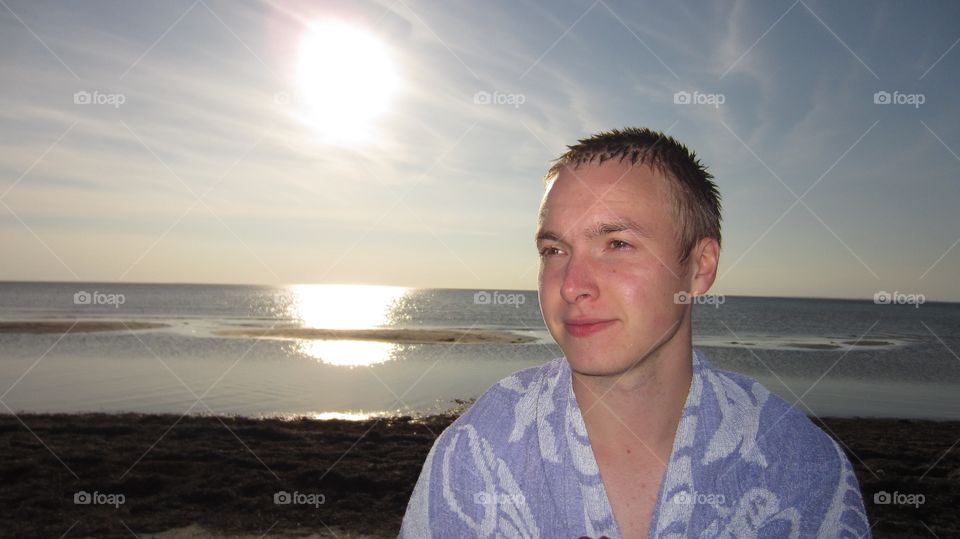 Boy at beach 