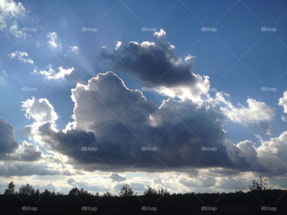 blue clouds russian federation podolsky district by vsusov