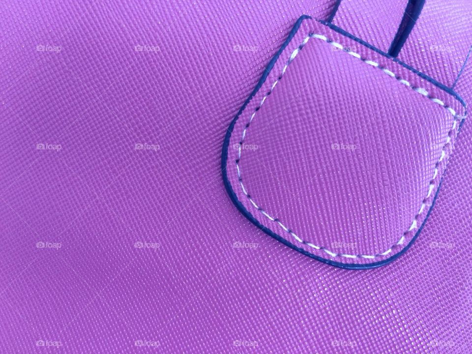 Purple purse closeup 
