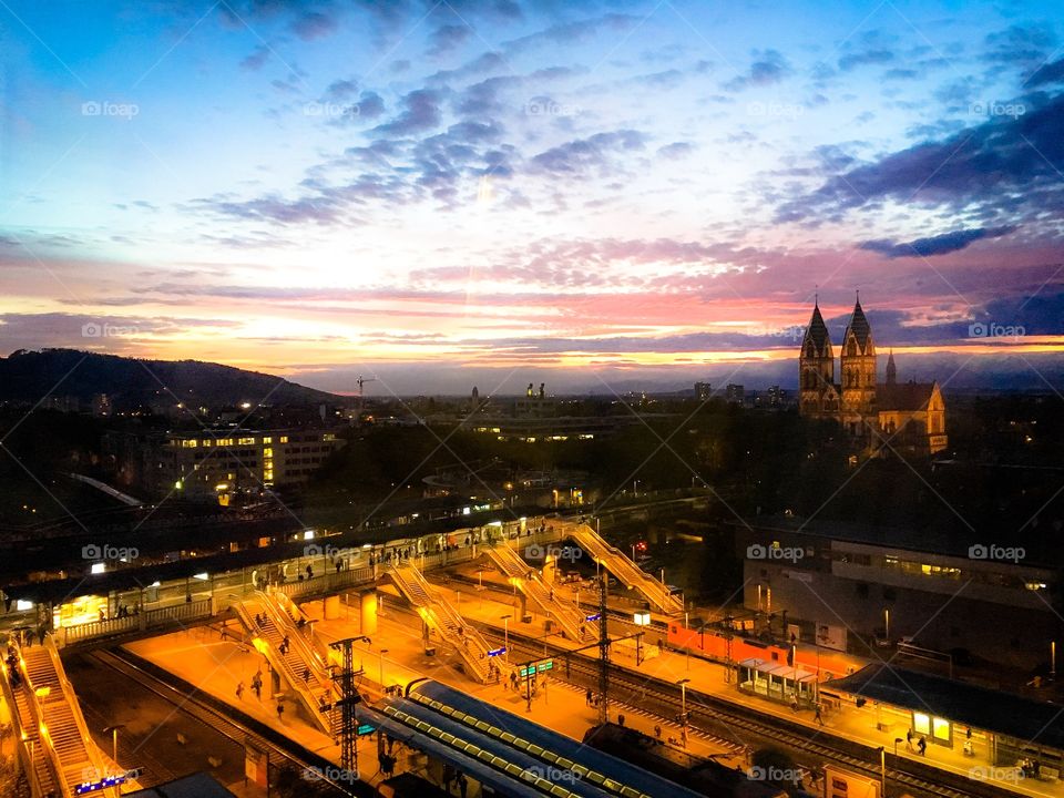 freiburg evening view