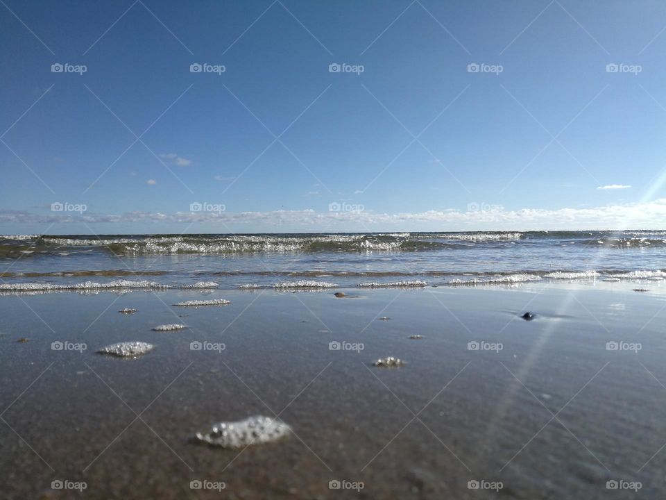 North Sea Beach Blåvand, Danmark