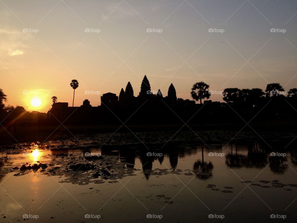 Sunrise at Angkor Wat Cambodia 