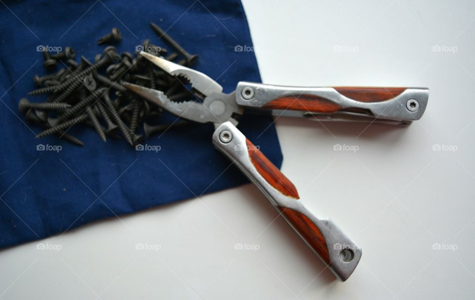 No Person, Scissors, Tool, Desktop, Pliers