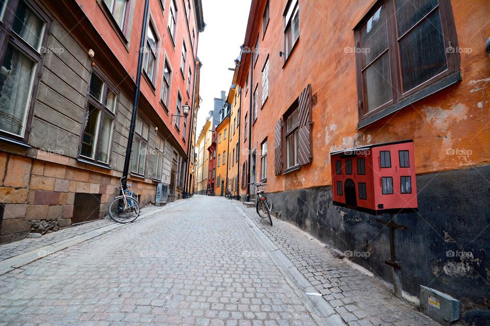 Old Town of Stockholm, Sweden. An enchanting maze of cobbled streets.