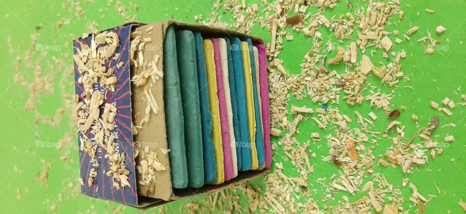 rectangular shaped tailors chalk box.