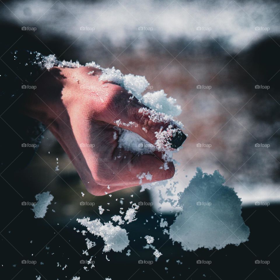 Snow crunch in hand.