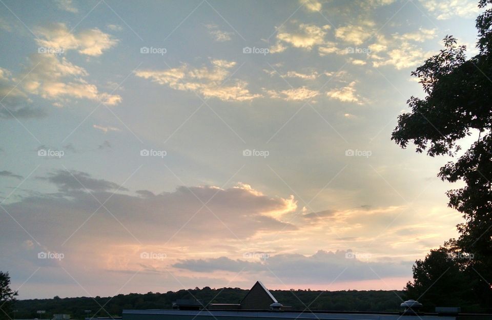 Sunset in Hopatcong. I took this pic in Hopatcong, New Jersey in early September going to back to school night for my son's school.