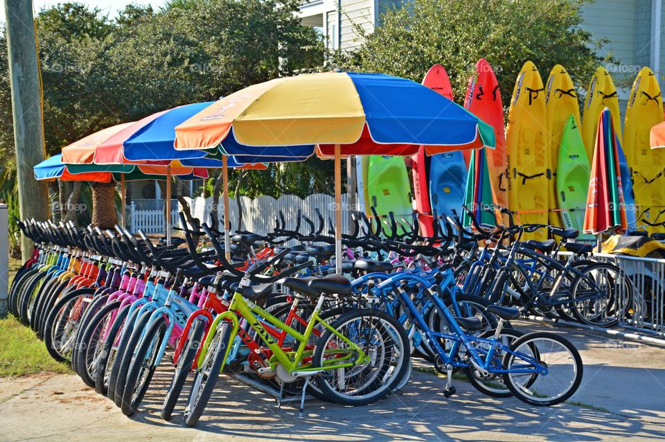 Bike rental on the street - Scooters and Bicycles on city streets. The law allows people to operate bicycles with electric assist (e-bikes) on some streets and highways