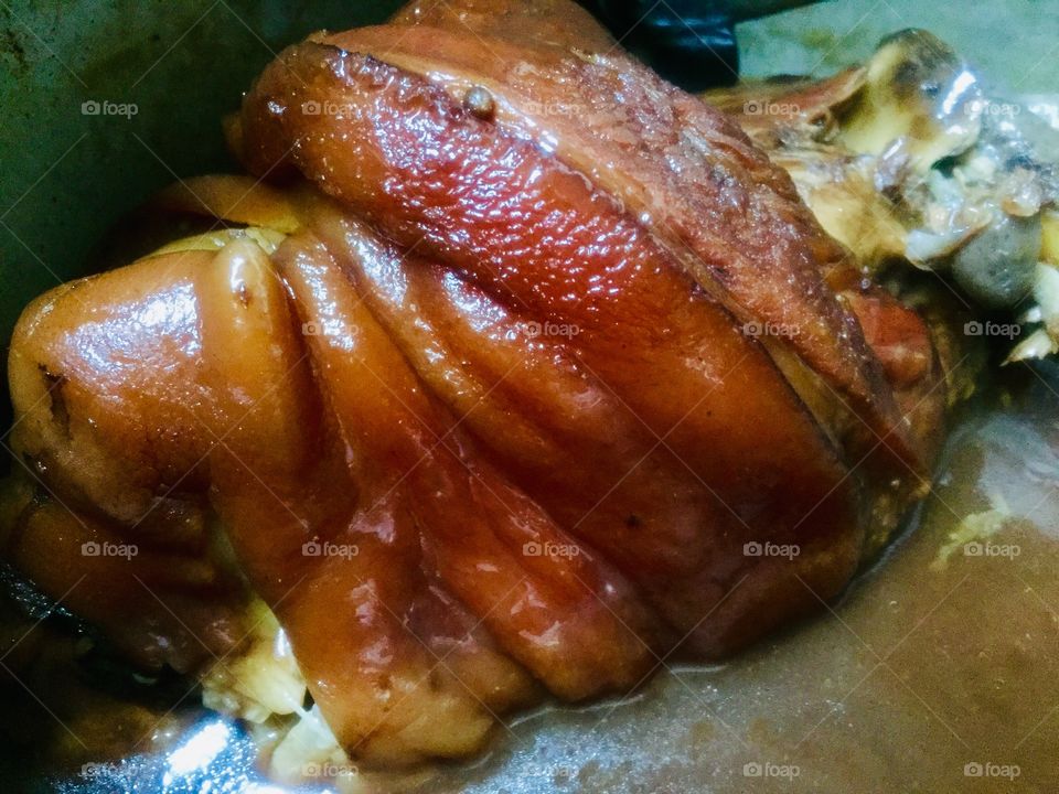 Mama made superly delicious Stewed pork leg