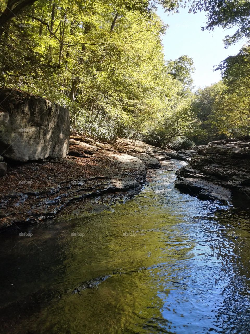 Ohiopyle, PA nature water slide