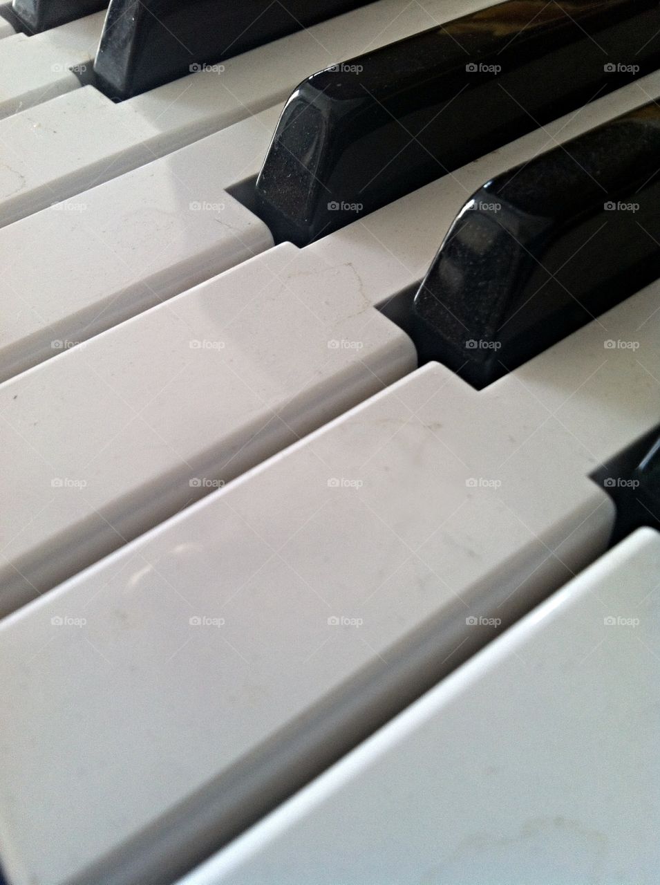 Piano keys. Close-up of piano keys