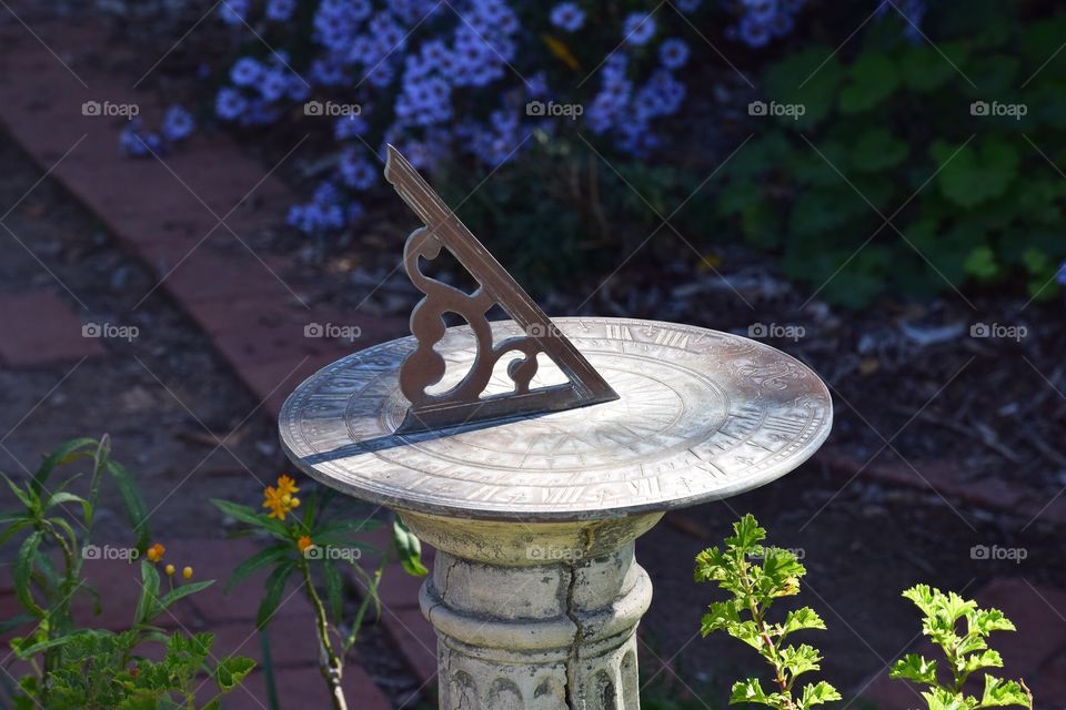 Sundial in the garden 